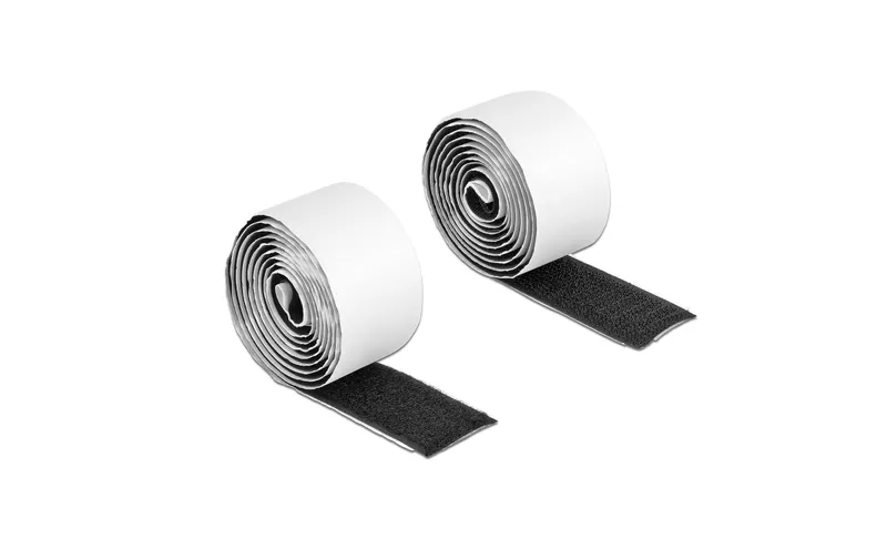Delock Klettband-Rolle 1 m x 25 mm Haft und Flauschband Schwarz