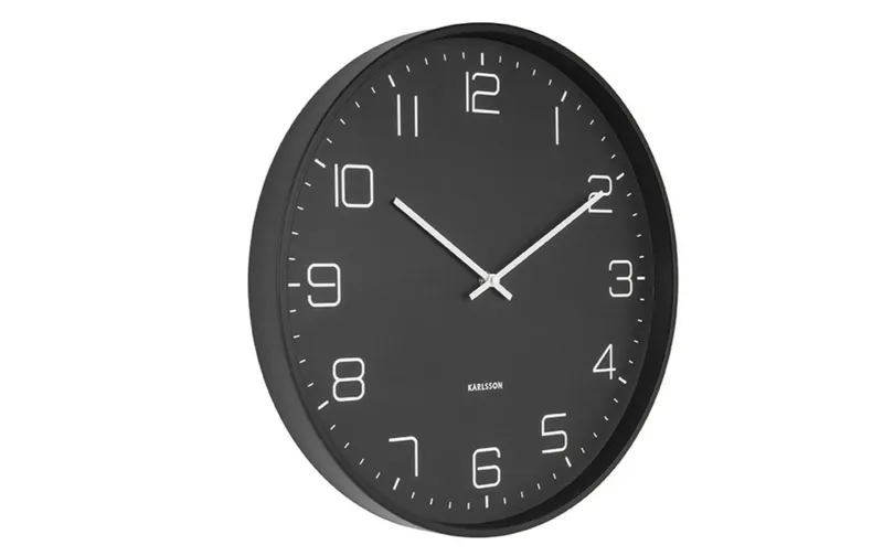 KARLSSON Wanduhr Lofty Ø 40 cm, black