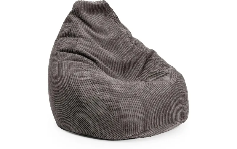 Lumaland Sitzsack Giant Cord 400 L, Dunkelgrau