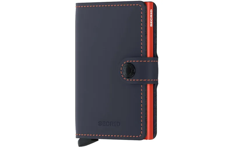 SECRID Portemonnaie Miniwallet Matte Nightblue Orange