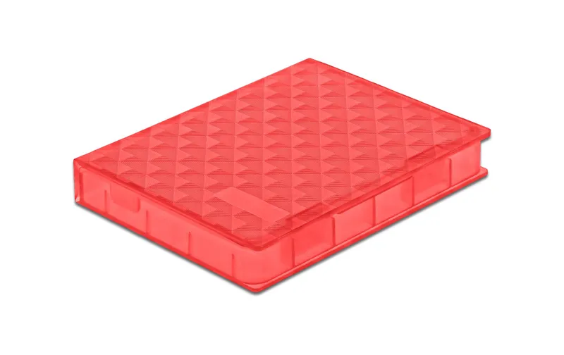 Delock Schutzgehäuse pour 2.5″ HDD / SSD rouge