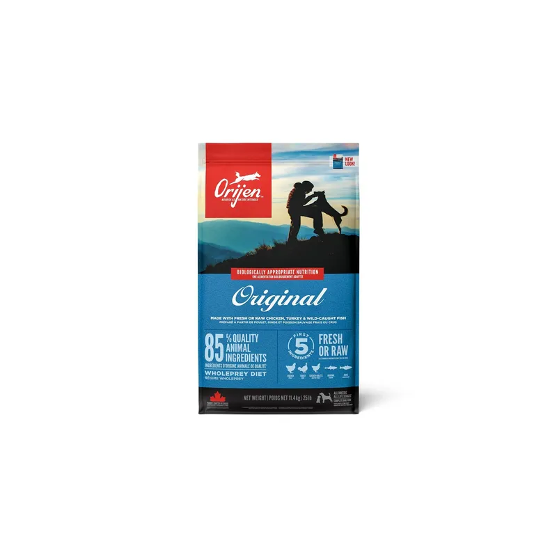 Orijen Trockenfutter Dog Original mit Geflügel & Fisch, 11.4 kg