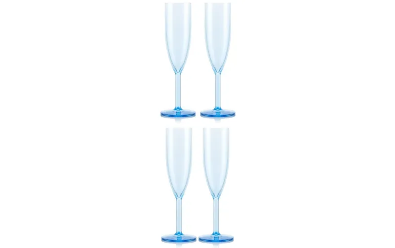 Bodum Outdoor-Champagnerglas Oktett 120 ml, bleu, 4 pièces