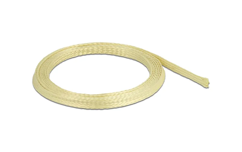 Delock Geflechtschlauch in Aramid Fasern 2 m x 6 mm yellow