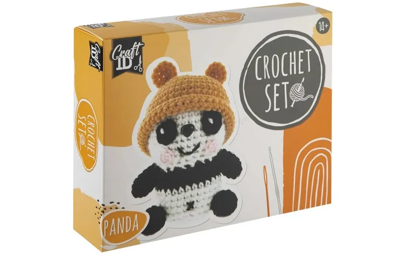 Basteln Häkelset Panda multicolore