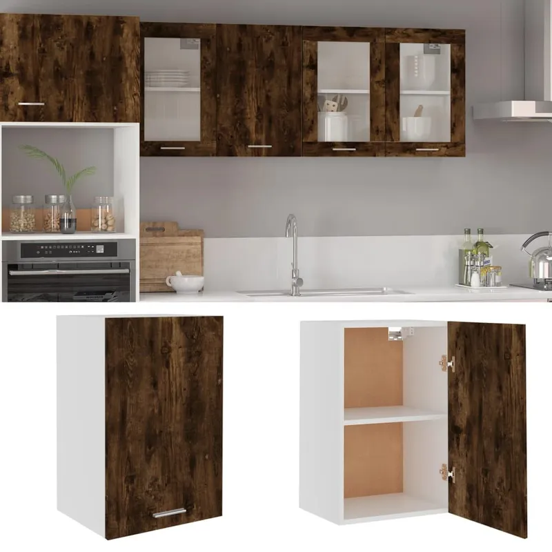Hängeschrank Lyon Räuchereiche 39,5x31x60 cm derivato del legno