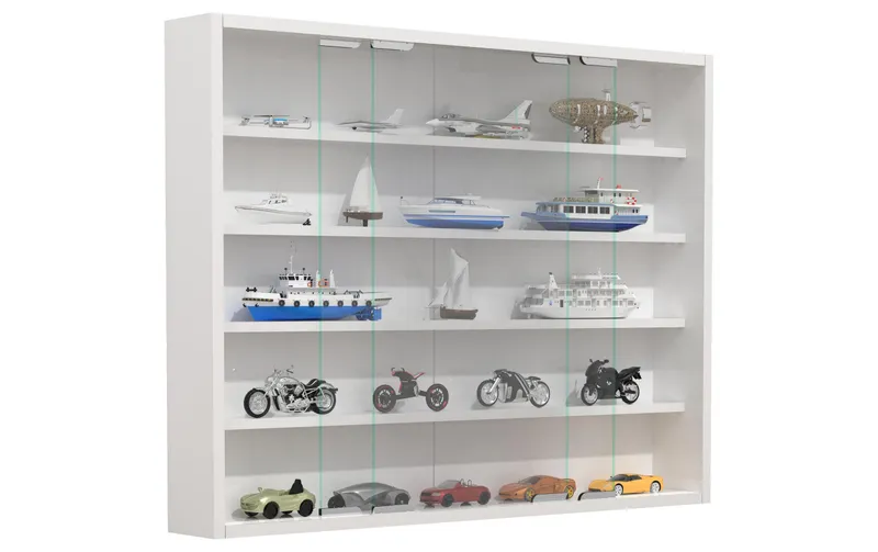 VCM Vitrine Agisa L 77 x 60 cm, blanc