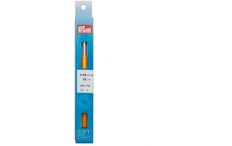 Prym Häkelnadel Ø 5 mm, Wolle, Soft-Griff