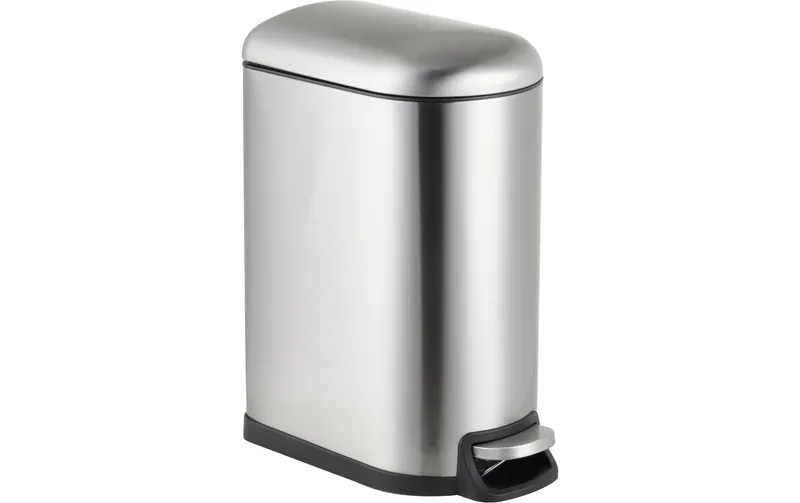 relaxdays Treteimer 10 L Silber