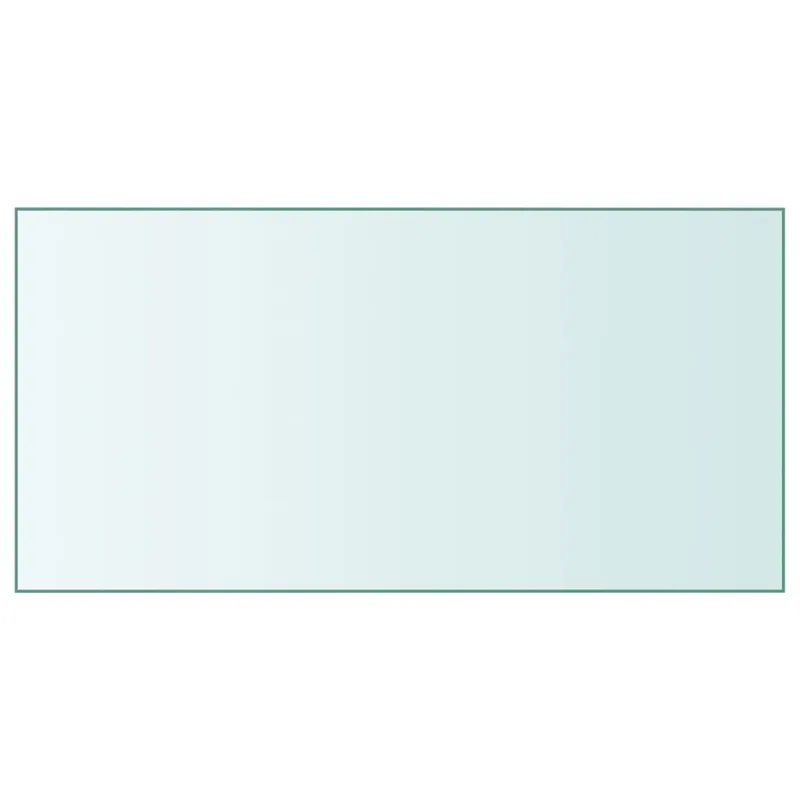 Tischplatte Transparent 50x100 cm Hartglas