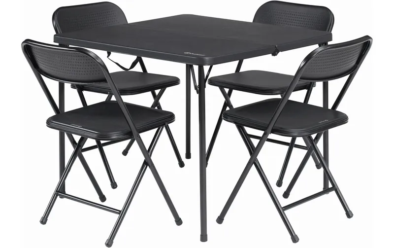 Outwell Corda Picknicktisch-ensemble, 4 chaises pliantes, 1 table