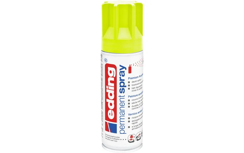 edding Acrylspray 5200 200 ml, Neongelb matt