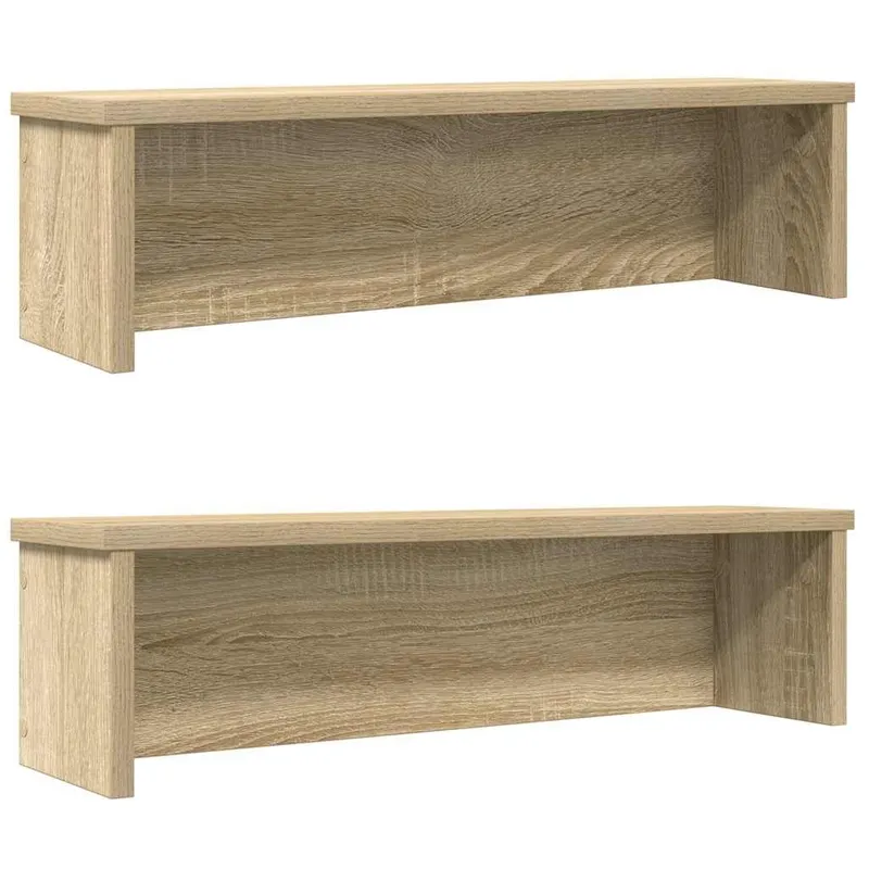 Küchenregale Stapelbar 2 Stk. Sonoma-Eiche 50x15x16 cm
