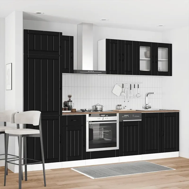Ensemble d'armoires de cuisine 8 pcs Kalmar bois d'ingénierie