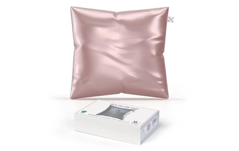 Smartsleep Kopfkissenbezug Seide 80 x 80 cm, Rosa