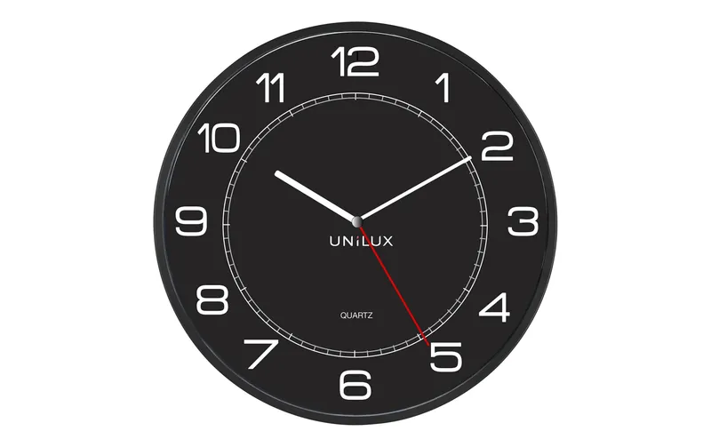 UNiLUX Wanduhr Mega noir