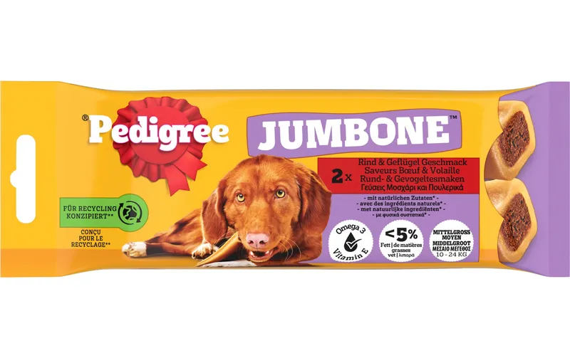Pedigree Jumbone Large mit Rind 180 g