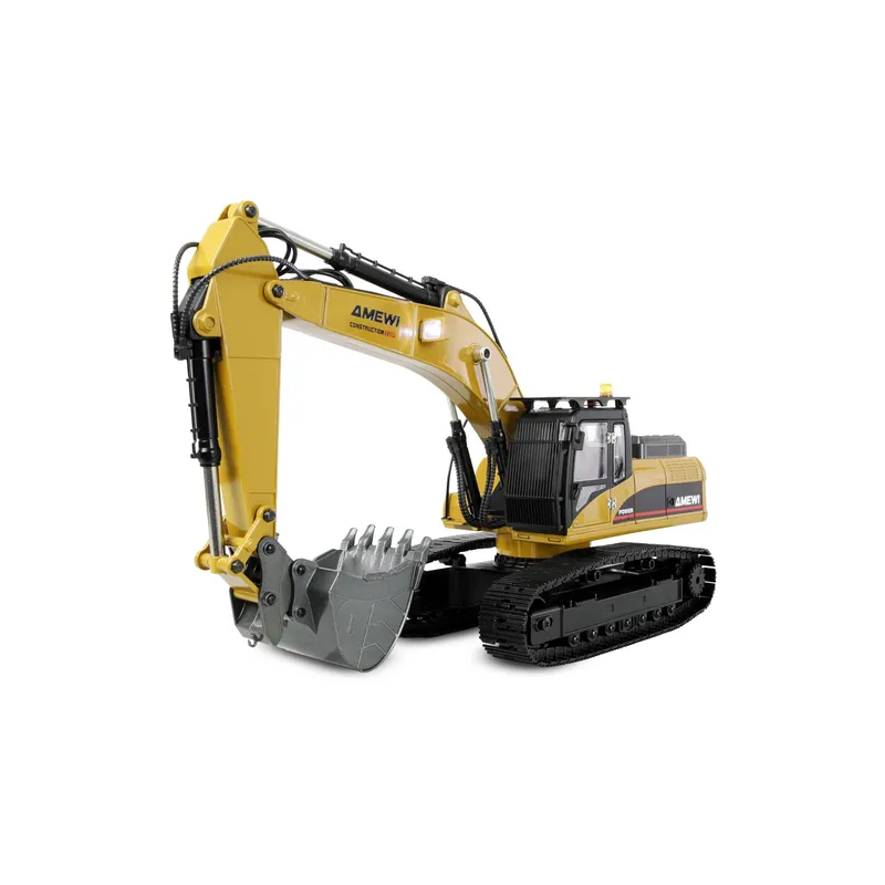 Amewi Kettenbagger G705E Vollmetall 1:14 Gelb