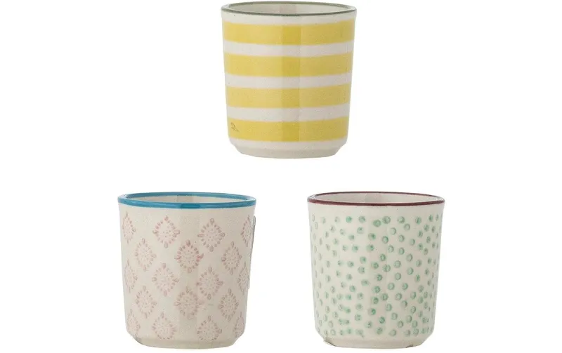 Bloomingville Eierbecher Patrizia, Steingut, assortiert