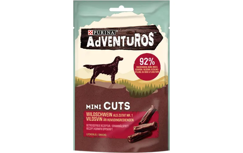 Purina AdVENTuROS Leckerli Mini Cuts Eber, 70 g