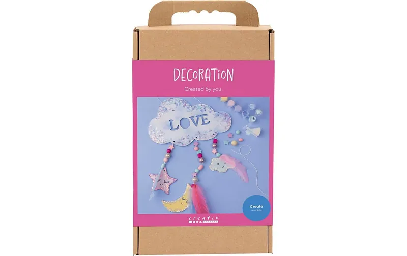 Creativ Company Bastelset - Dekoration, Glitter-Farben, Pastellfarben