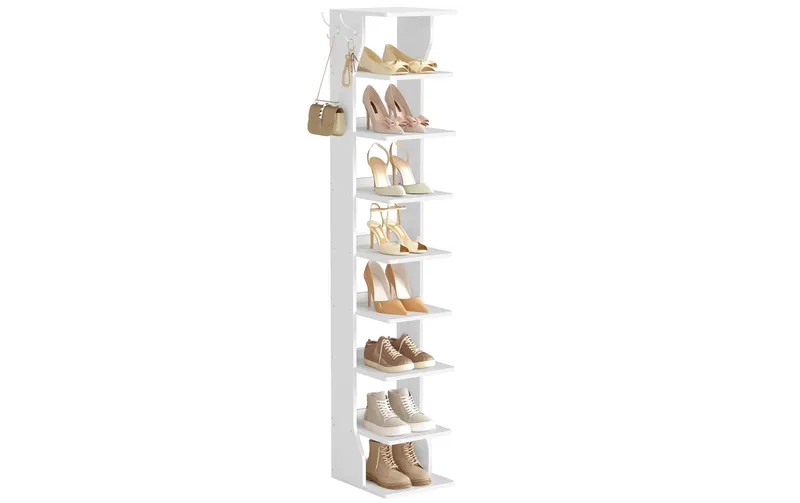 VASAGLE Schuhschrank 30 x 147 cm, Weiss