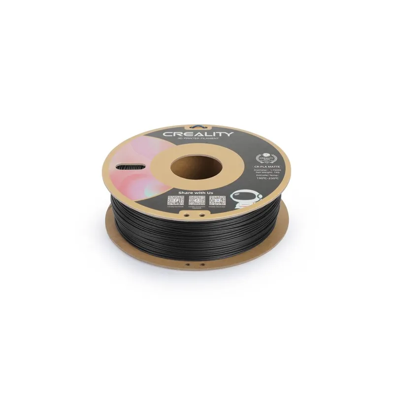 Creality Filament PLA, Mattschwarz, 1.75 mm, 1 kg
