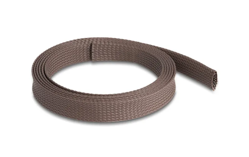Delock Geflechtschlauch nagerfest, 2 m x 19 mm Braun