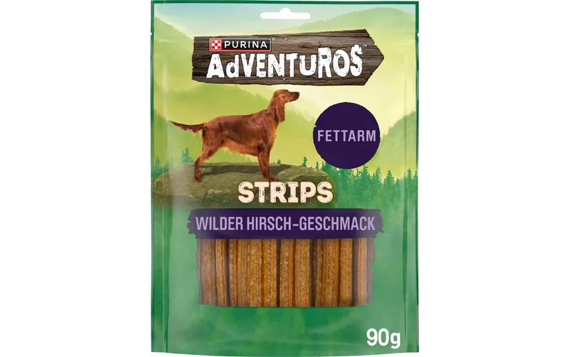 Purina AdVENTuROS Strips Hirsch 90 g