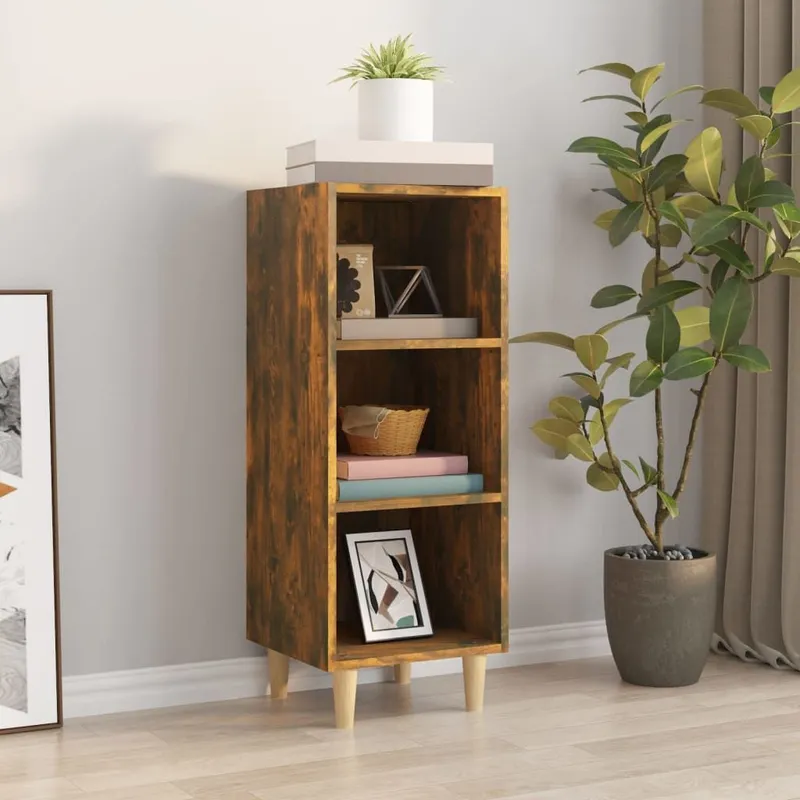 Sideboard Räuchereiche 34,5x32,5x90 cm derivato del legno