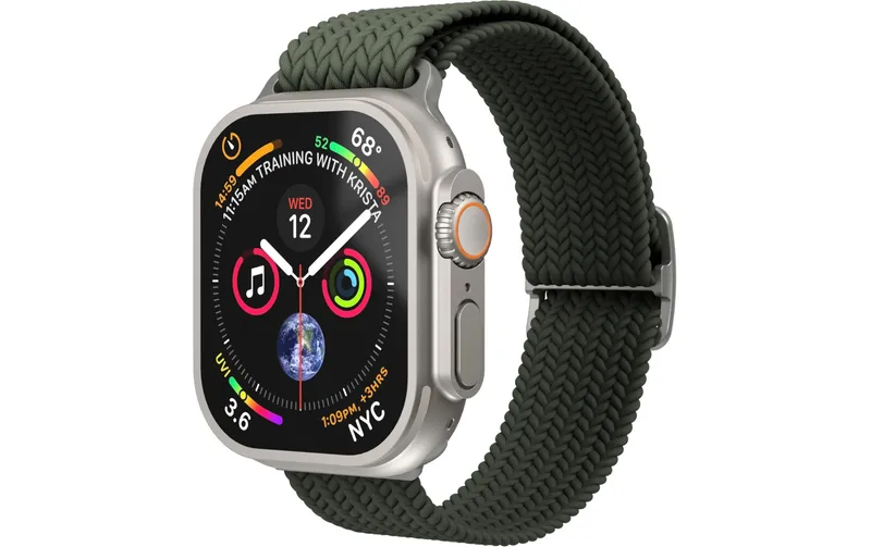 Vonmählen Armband Woven Loop Apple Watch 44/45/46/49 mm Olive