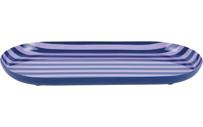 present time Servierplatte Animado Oval Large, Cobalt blue / Soft purple