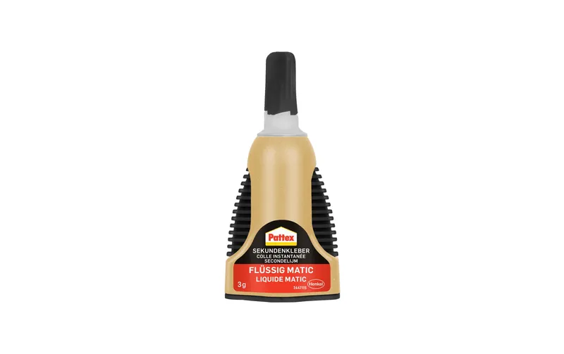 Pattex Sekundenkleber Flussig Matic 3 g, Transparent