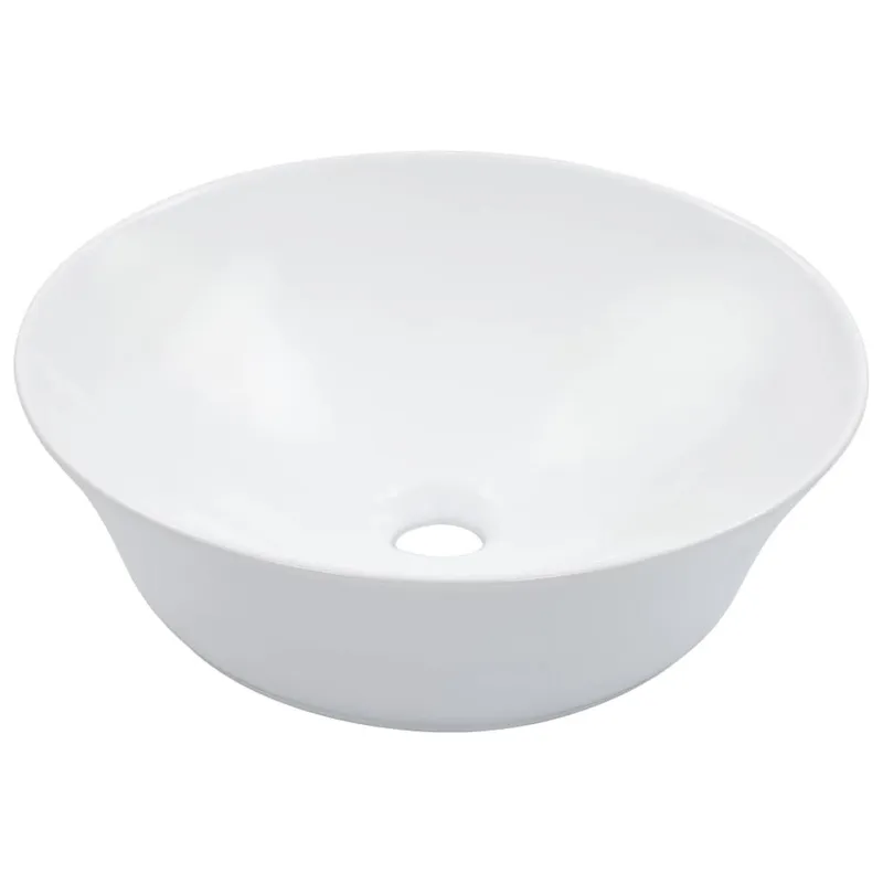 Waschbecken 41 x 12,5 cm Keramik Weiß