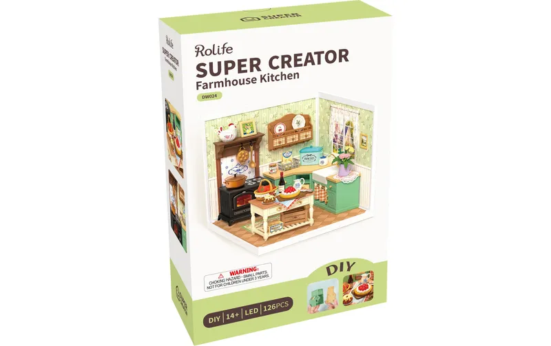Rolife Farmhouse Kitchen 1:24