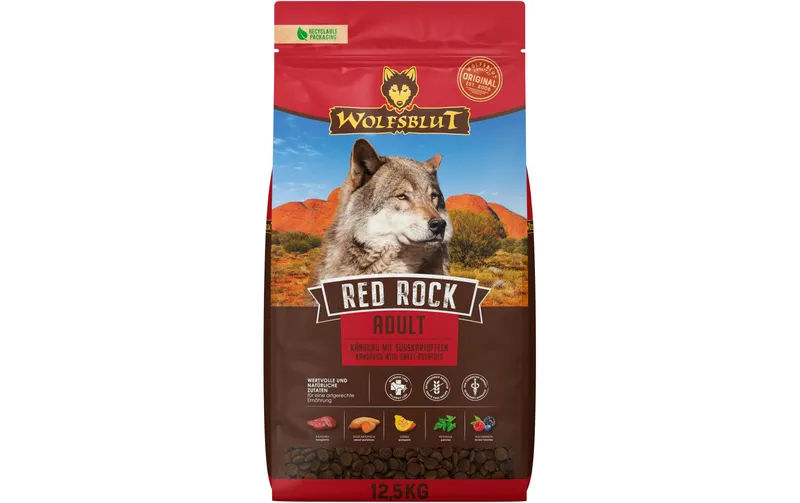 Wolfsblut Trockenfutter Dog Red Rock Adult, 12.5 kg
