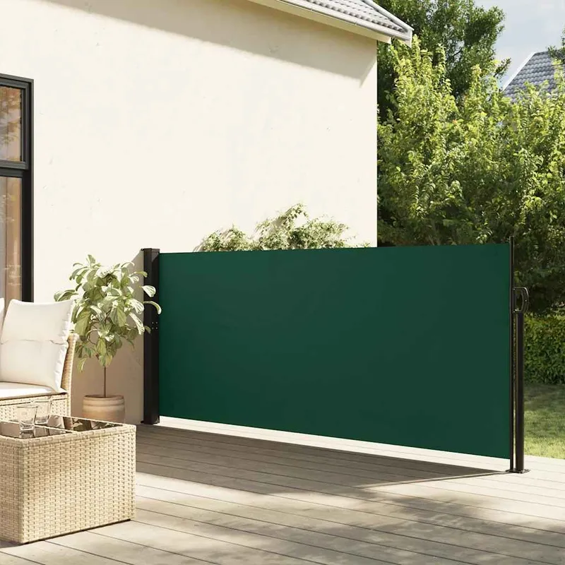 tenda laterale Ausziehbar Dunkelgrün 140x300 cm