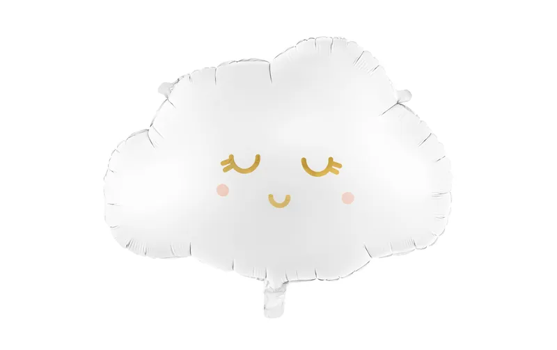 Partydeco Folienballon Wolke 51 x 35.5 cm, white