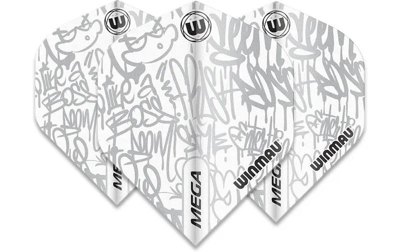 Winmau Dartflight, Weiss, 3 Stück