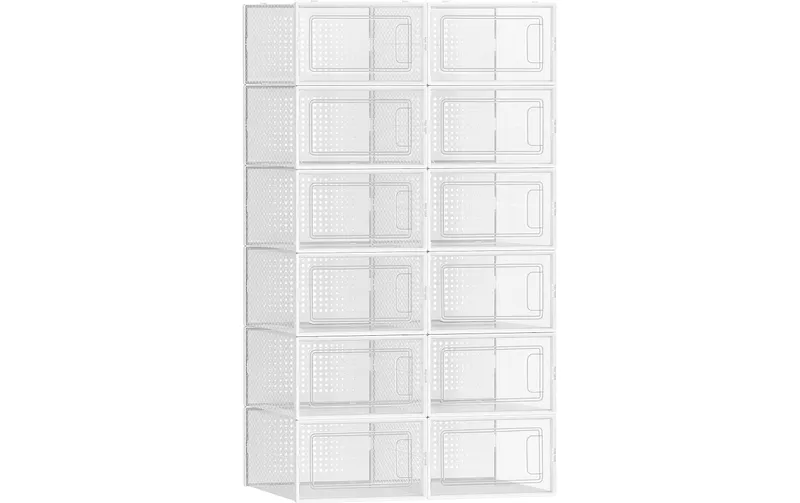 Songmics Schuhorganizer 12 pieces, 33.3 x 14 cm, transparent