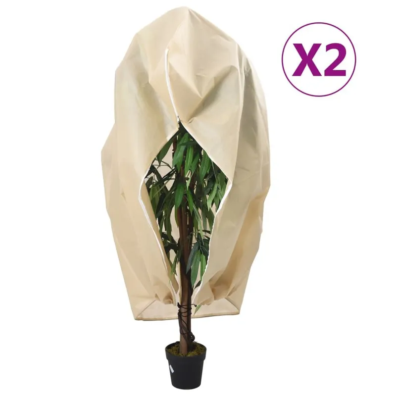 Wintervlies con Reißverschluss 2 pz. 70 g/m² 3,93x3,5 m
