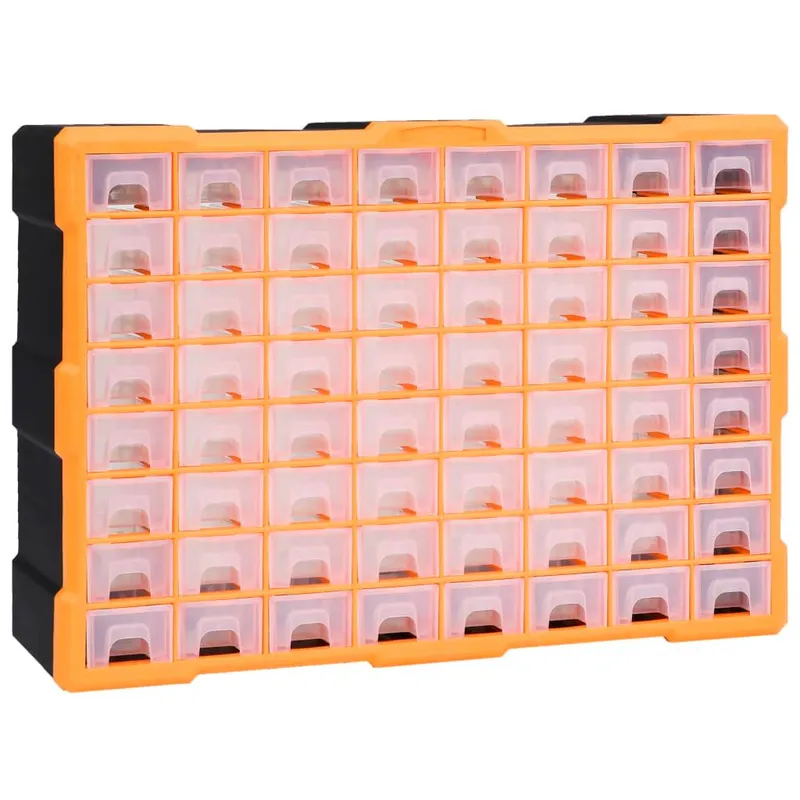 Multi-Schubladen-Organizer mit 64 Schubladen 52x16x37,5 cm