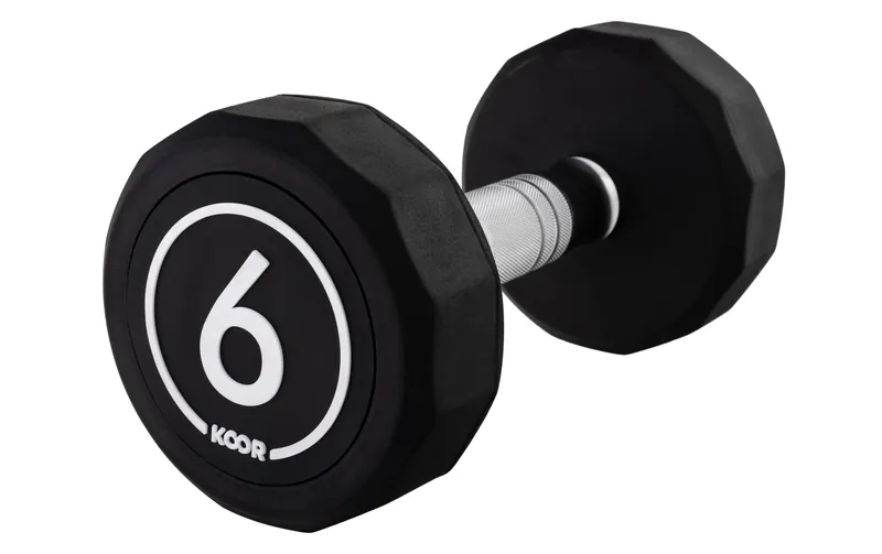 KOOR Kurzhantel 6 kg, Schwarz