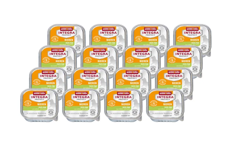 Animonda Integra Protect Nassfutter Renal Nieren Pute, 16 x 100 g