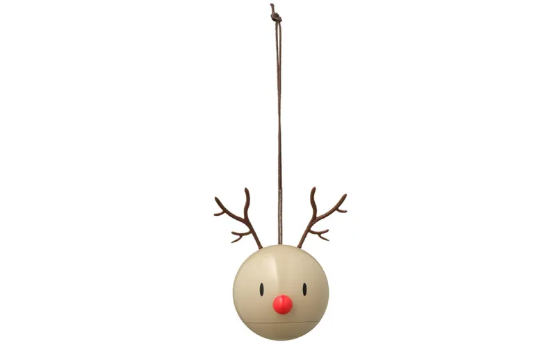 Hoptimist Weihnachtskugel Rentier 2 pieces, beige