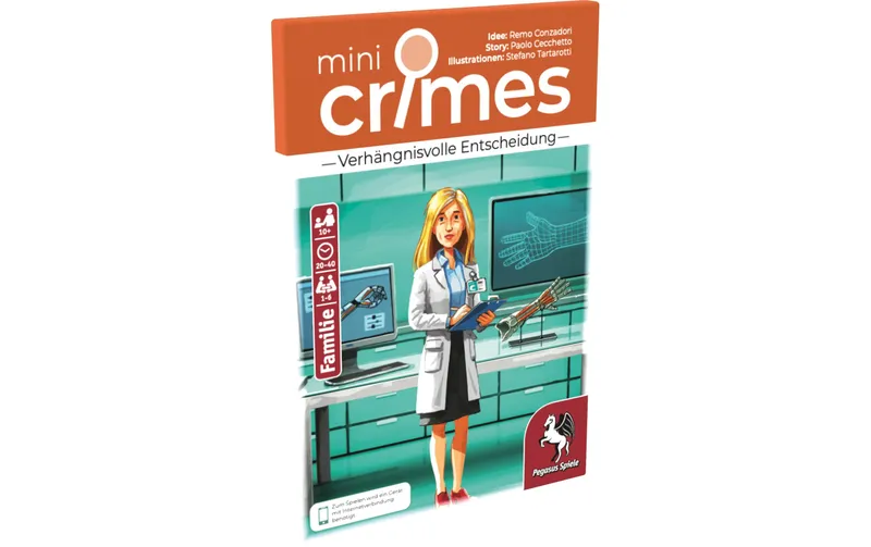 Pegasus Spiele Kartenspiel MiniCrimes Verhängnisvolle Entscheidung -DE