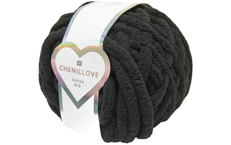 Rico Design Wolle Rico Chenillove Super Big 300 g, black