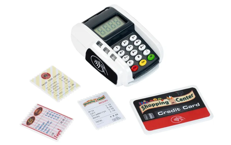 Klein-Toys Spielgeld POS-Terminal con Licht & Sound
