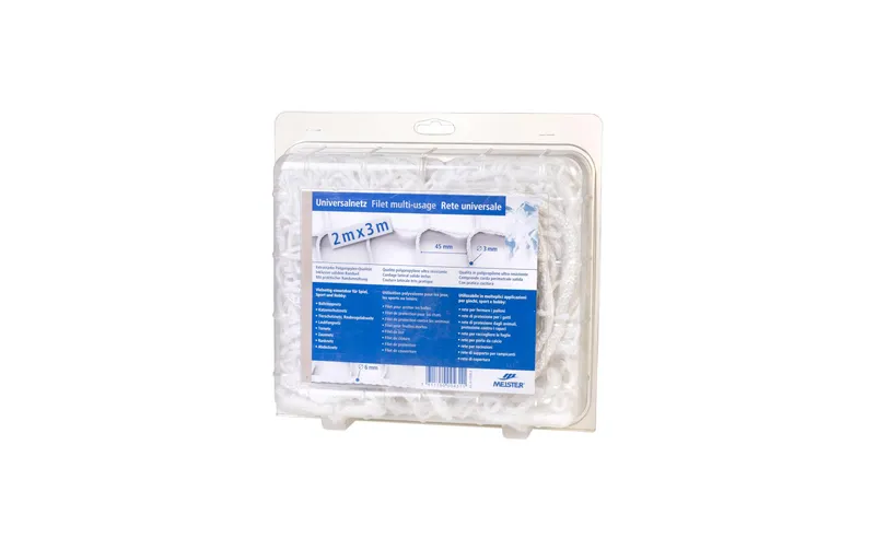 Meister Universalnetz knotenlos, Ø 3 mm / 2 x 3 m, bianco
