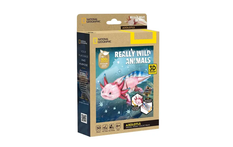 CubicFun Puzzle Axolotl 3D, 50 Teile